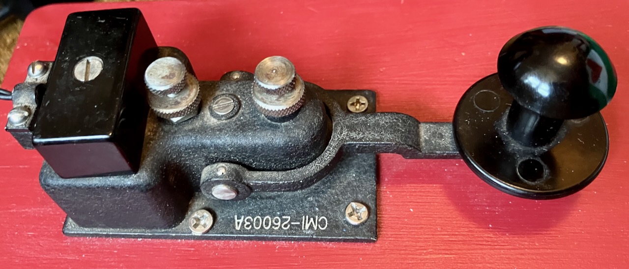 Morse code straight key
